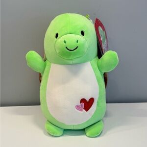 Brand New Green and White 10” Antonio Hug Mee Squishmallow Plush Turtle Toy